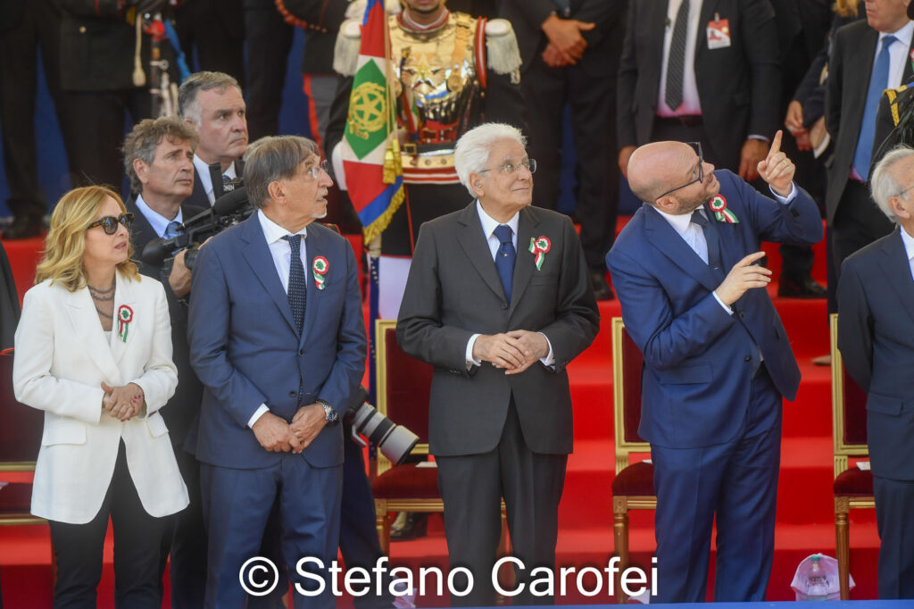 Roma, Festa della Repubblica parata militare a via dei Fori Imperiali